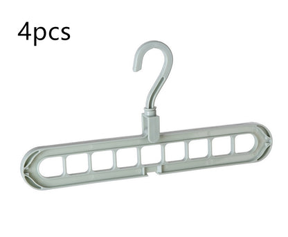 Plastic Clothes Hanger with Storage Hook