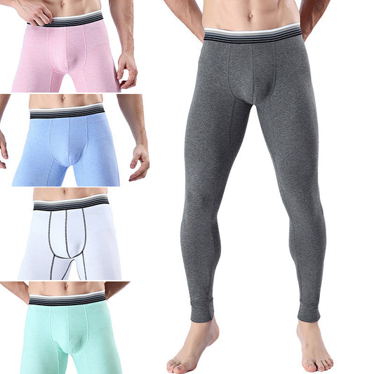 Men's Cropped Cotton Warm Long Johns