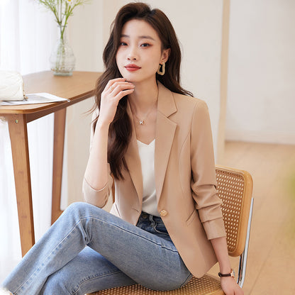 Temperament Office Wear Sense Fashion Slim-fitting Suit Top