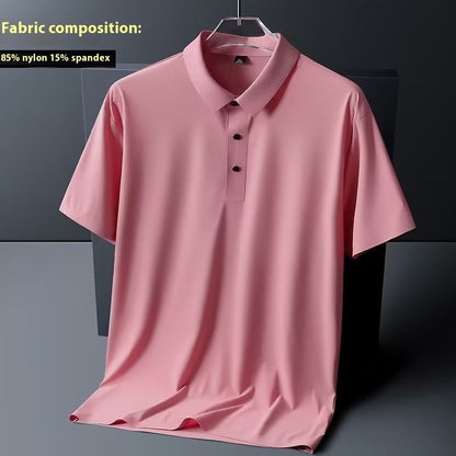 High Elastic Lightweight Ice Silk Nylon Short Sleeve