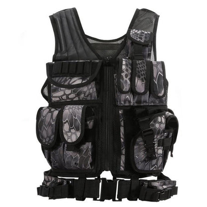 Tactical Military Vest - MOLLE Plate Carrier for Airsoft & Training
