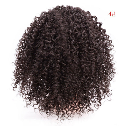African Drawstring Small Curly Wig