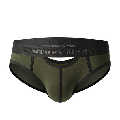 Men's Low Waist Skylight Sexy Briefs