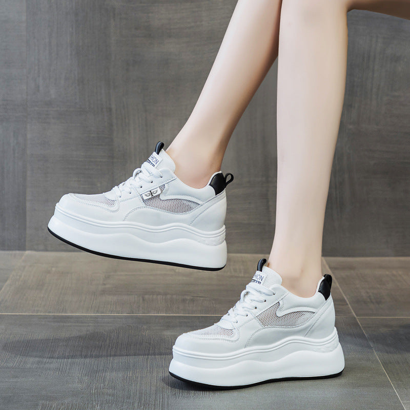 Wedge Platform Thick Bottom Inner Height Increasing Casual Shoes