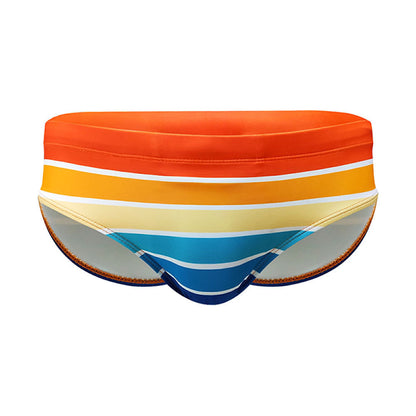 Multi-color Stripe Trendy Print Holiday Briefs