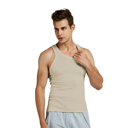 Men's Cotton Slim Fit Sports Vest Breathable Stretch Underwear