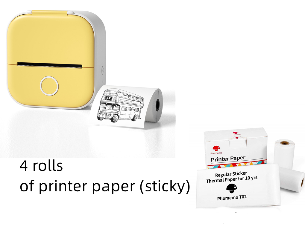 Mini Portable Thermal Label Printer - Ideal for Students and Price Tags
