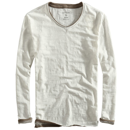 Men's Undershirt Raw Edge Distressed