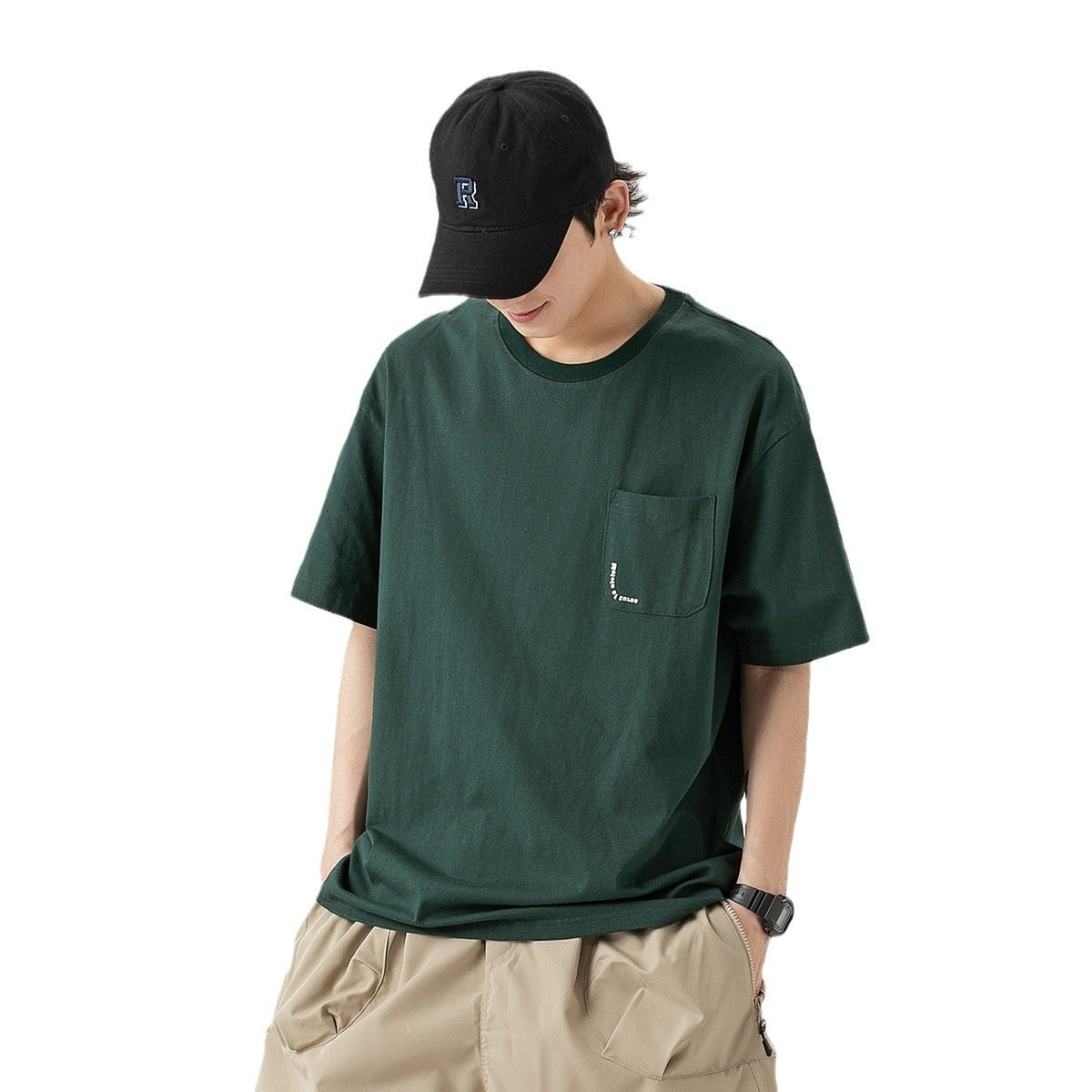 Orderly Japanese Retro Mountain Short Sleeve T-shirt