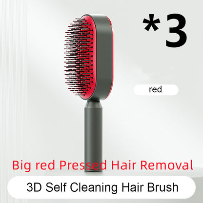 Self Cleaning Hair Brush One-key Airbag Massage