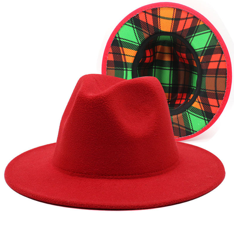 Men's Women's Double-sided Wool Fedora Hat