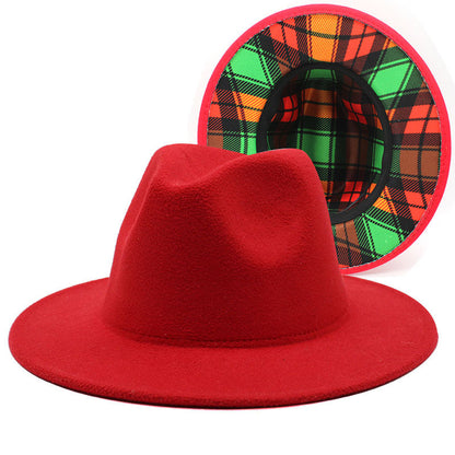 Men's Women's Double-sided Wool Fedora Hat