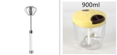 Semi-automatic Stainless Steel Egg Beater and Whisk