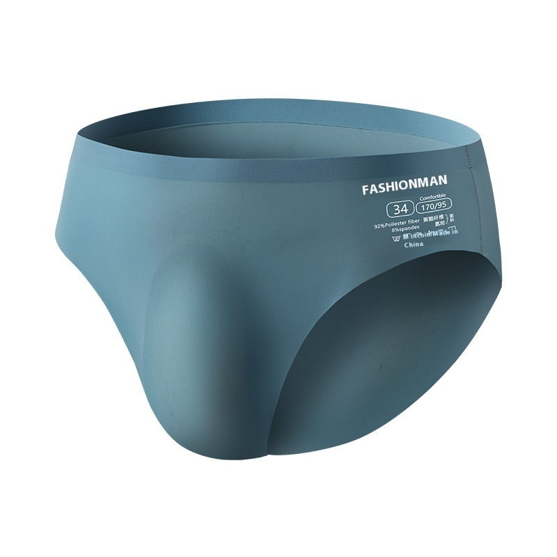 Ice Silk Men's Summer Seamless Briefs