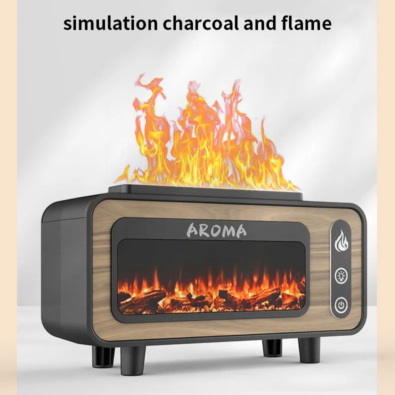 Ultrasonic Flame Humidifier 200ml 3D Fire