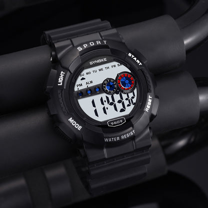 Waterproof Men's Outdoor Sports Watch Multi-function Alarm Big Screen