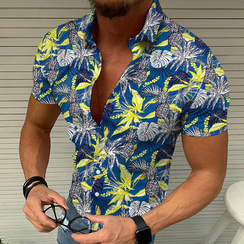 Men's 3D Printed Casual Summer Beach Shirt