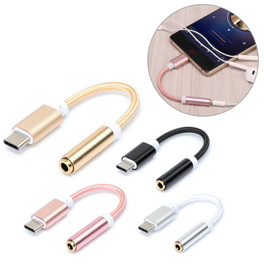Headphone Audio Conversion Adapter Cable