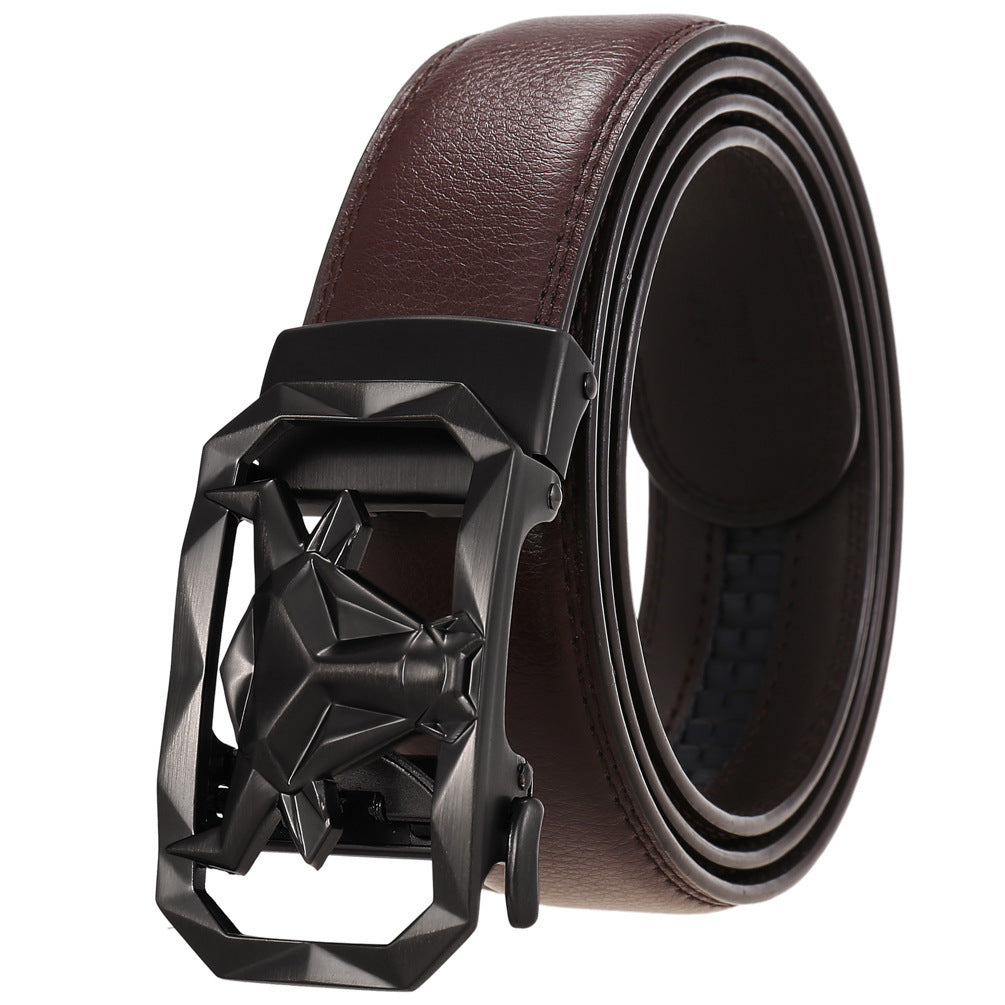 Fashion Men's Leather Belt Alloy Buckle