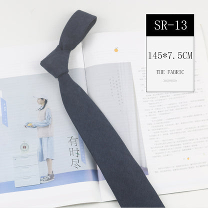 Korean Style Casual Suede Macaron 7cm Hand Tie