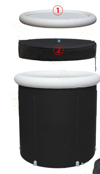 Portable Inflatable Ice Bath Tub Foldable PVC for Recovery
