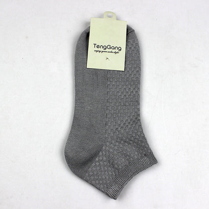 Bamboo Fiber Mens Low Cut Socks