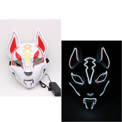 Glowing Cat Face Mask Demon Slayer Cosplay Props