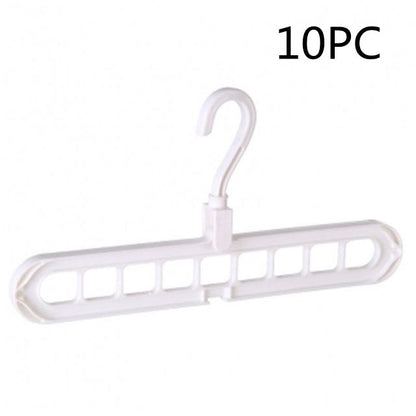 Plastic Clothes Hanger with Storage Hook