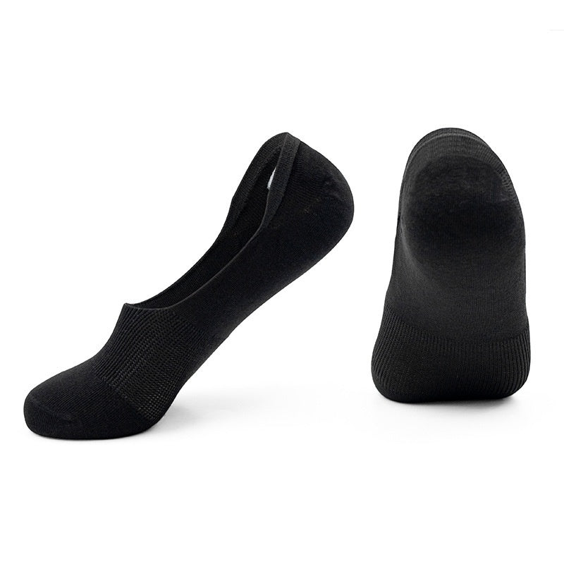 5 Pairs Invisible Boat Socks Women Summer Pure Cotton