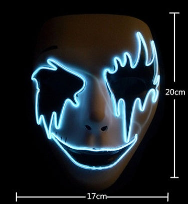 Halloween Skeleton LED Glow Mask