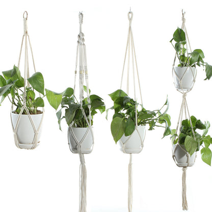 Beige Cotton Rope Plant Hanger