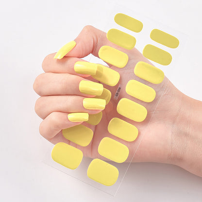 Nailart Sticker Pure Solid Color Self Adhesive