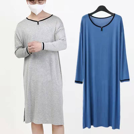 Long Soft Draping Bathrobe Men's Pajamas