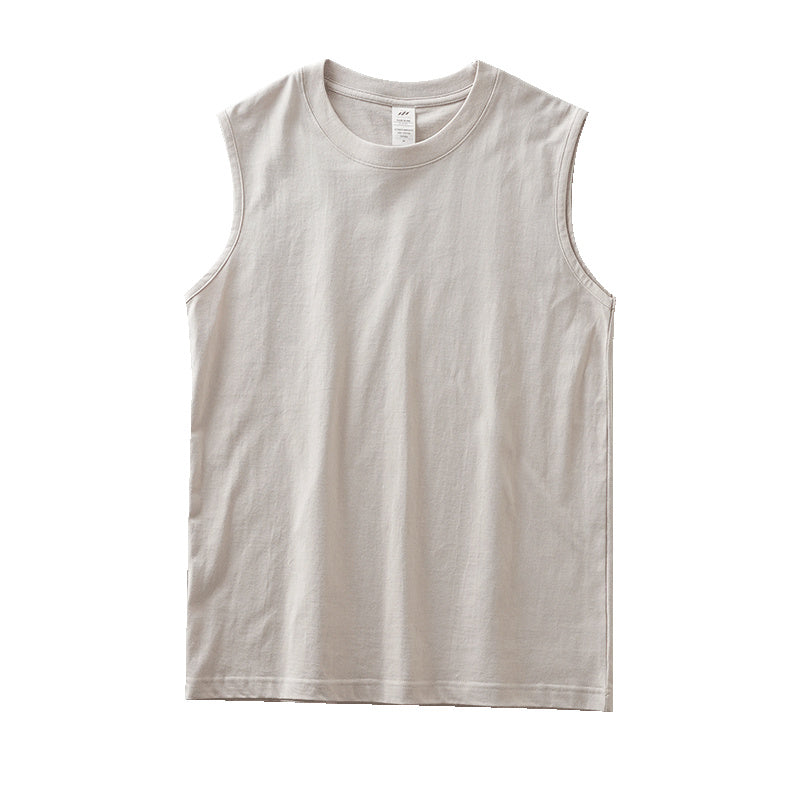 Fitness Waistcoat Solid Color Sleeveless Men’s T-shirt