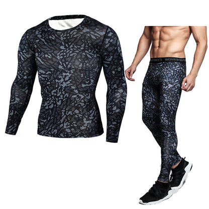 Men's Camouflage Compression Set