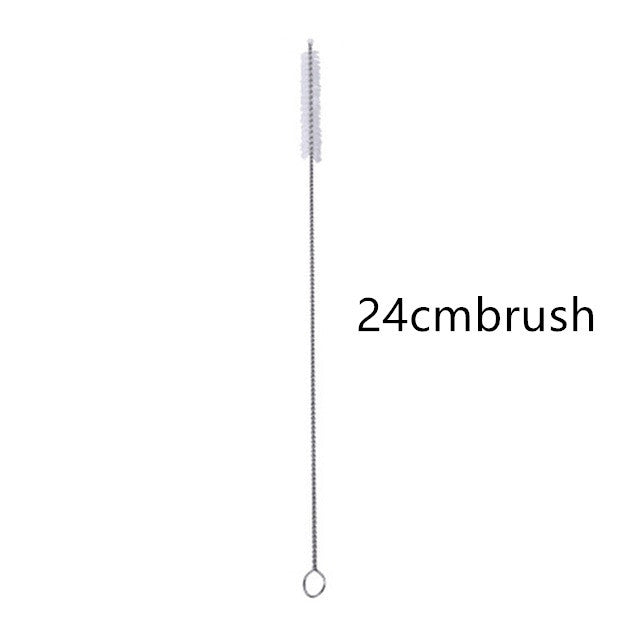 Reusable Metal Heart-shaped Drinking Straws Set