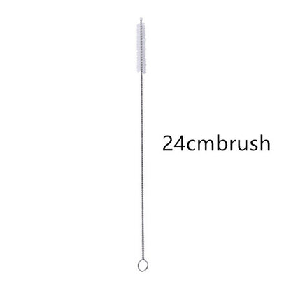 Reusable Metal Heart-shaped Drinking Straws Set