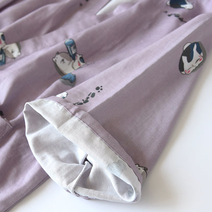 Couples Loose Cotton Thin Homewear Set