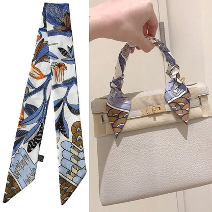 Thin Ribbon Bag Handle Decoration Scarf