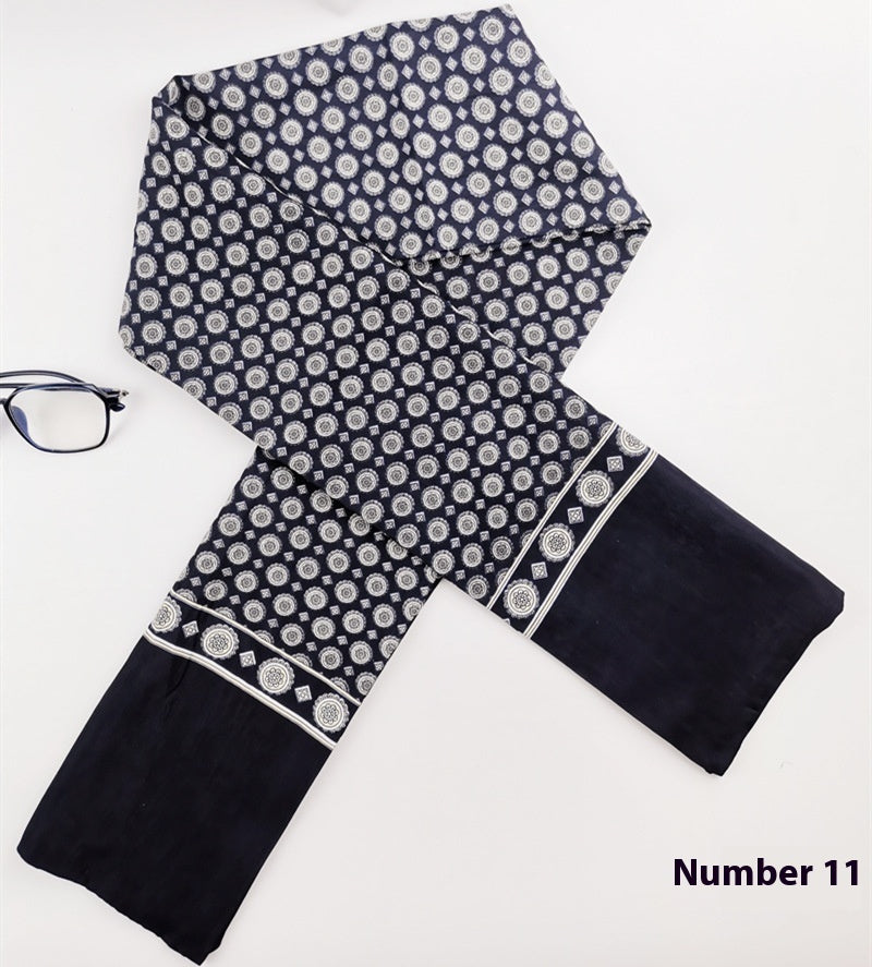 Men's Silk Cashmere Business Long Scarf