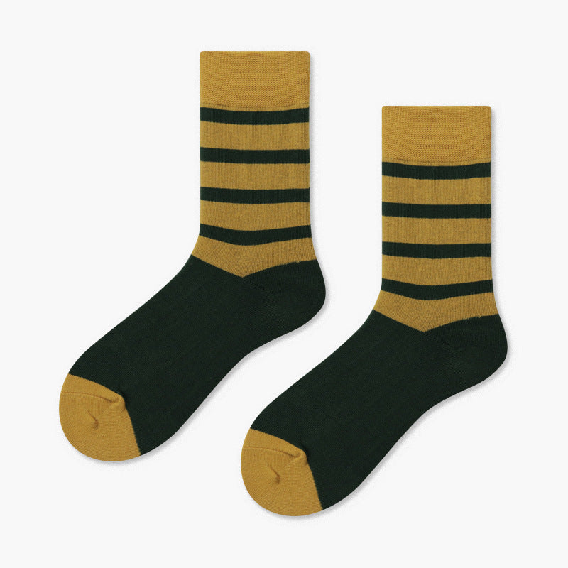 Creative Minimalist Printed Casual Mid Length Socks