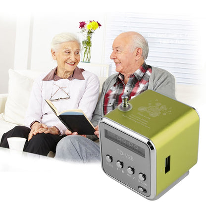 TD-V26 Portable Speaker Mini FM Radio Receiver MP3 Music Player
