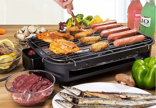 Electric Barbecue Grill with Temperature Control