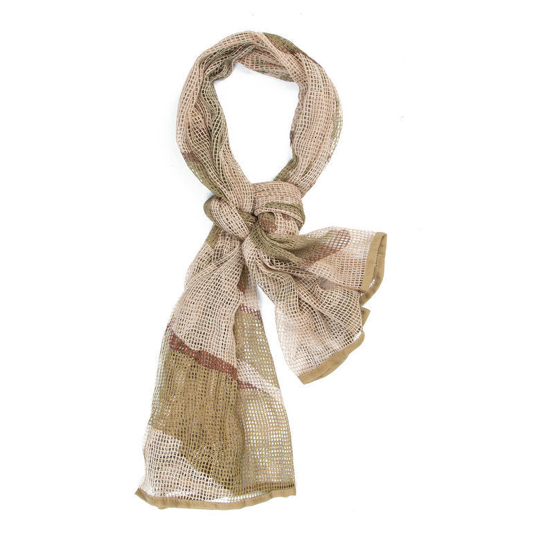 Men's Long Camouflage Outdoor Breathable Scarf