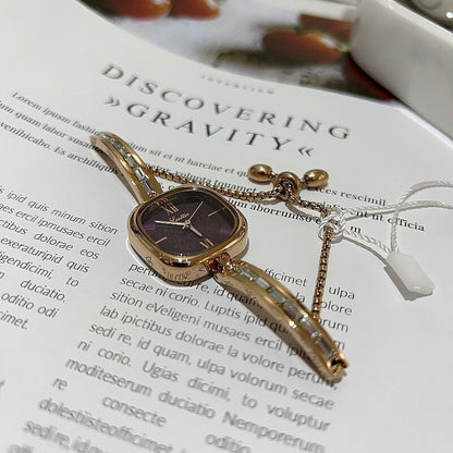 Women's Alloy Chain Strap Light Luxury Bracelet Watch