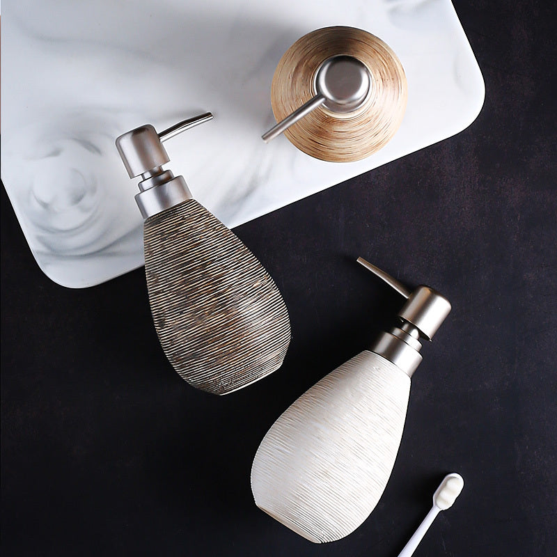 Bathroom Ceramic Shower Gel Lotion Bottle