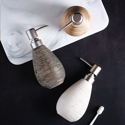 Bathroom Ceramic Shower Gel Lotion Bottle