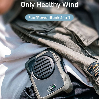 Leafless Waist Fan Portable High Wind USB