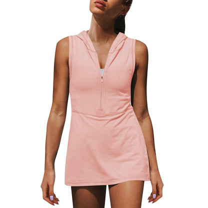 Women's Half Zipper Sports Dress