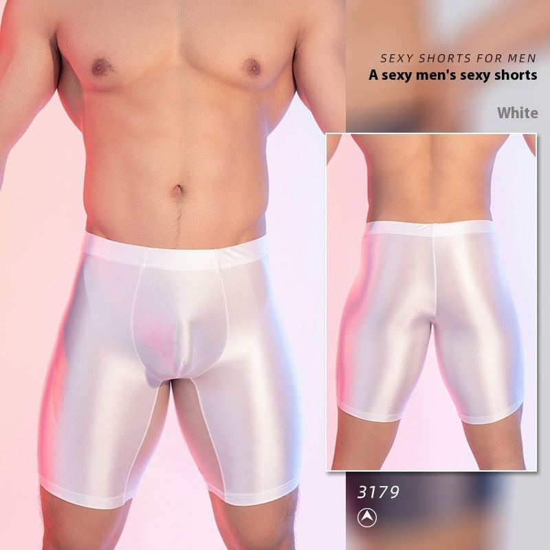 High Elasticity Glossy Ice Silk Shaping Leggings